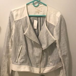 Love and Grey, Grey and White Striped Blazer